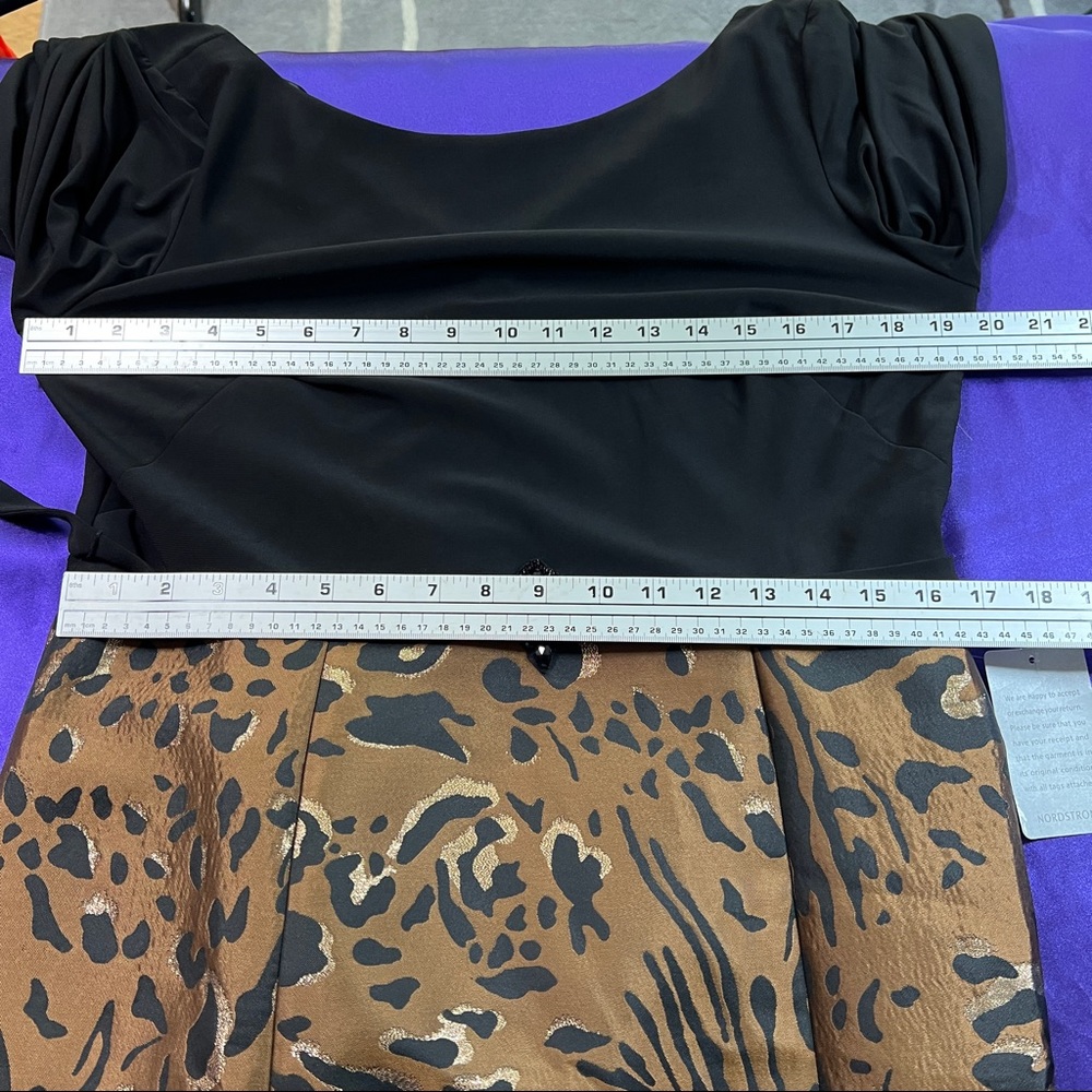 New 📌 Eliza J.  WILD OVER ANIMAL PRINT Stunning Ball Dress - Picture 12 of 16